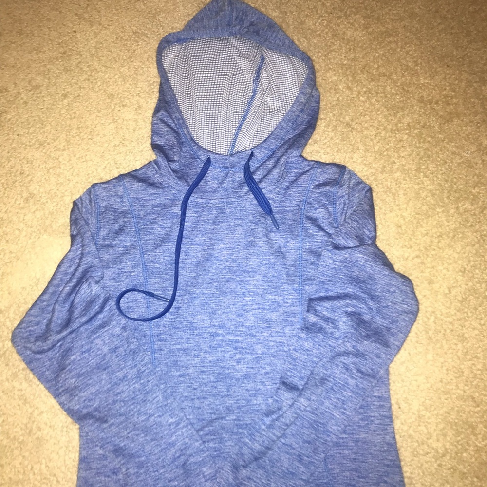 dri fit blue hoodie